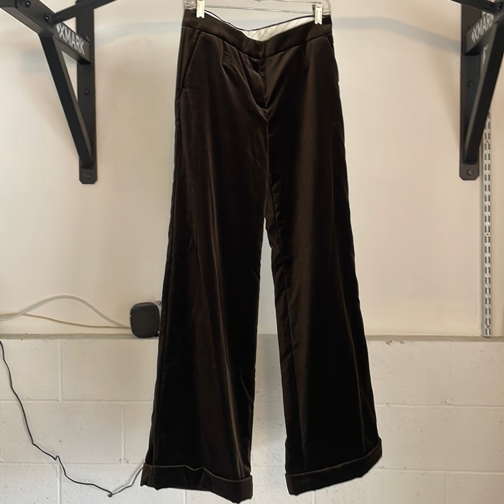 Sportmax defile Velvet Wide Leg Pant